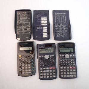Scientific Business Calculators Lot of 3 TI-30Xa Casio Fx-991MS Fx-300MS Working